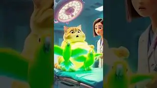 💚Evolution of baby:Pregnant Cat on hospital with Nurse      #cat #funny #cute #love