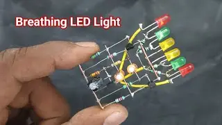 Breathing LED Circuit | with BC547 Transistors | PRC technic