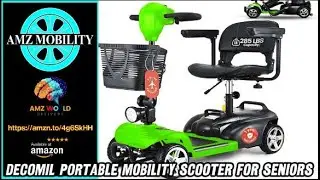 Describing DECOMIL Portable Mobility Scooter for Seniors, Amazon