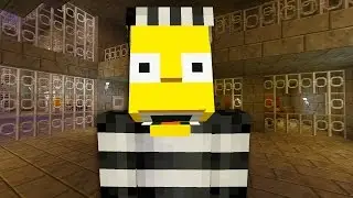 Bart Simpson Escapes From Prison  | The Simpsons |  Minecraft Xbox [49]