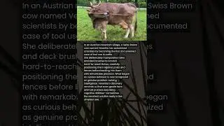 SMART COW LEARNS TO USE PRIMITIVE TOOLS 🐮🤯🌟