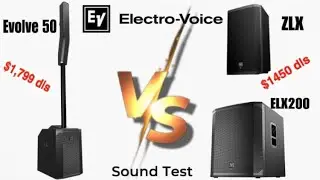 Electro Voice Evolve 50 vs ZLX+ELX 200 18” #soundtest #pruebadeaudio