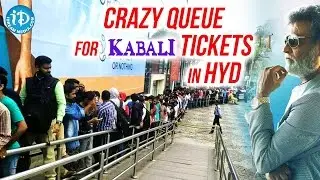 Crazy Queue For Kabali Tickets In Hyderabad At Prasads IMAX || Rajinikanth || #kabali