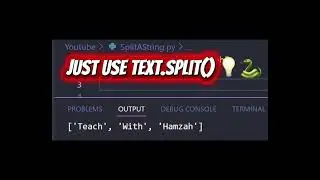 Split Text in Python With ONE Line 🤯🐍