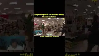 Target Shoplifter Tased After Being Chased by Police #fyp #shorts