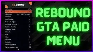 GTA 5 REBOUND MOD MENU PC