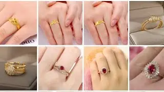 100+ latest daily wear simple gold ring design2023/Victoria ruby ring design idea/#gold,princess cut