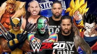 WWE 2K20 | THE HARDY BOYZ vs THE USOS vs GOHAN & GOTEN vs WOLVERINE & SABRETOOTH