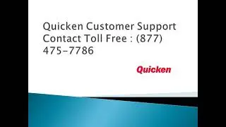 Quicken Customer Support  Call Toll Free Number (877) 475-7786