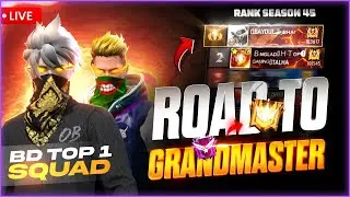 ROAD TO GRANDMASTAR REGION BD TOP 1 SQUAD OBAYDUL BHAI IS LIVE NOW  BR RANK SEASON 45 #obaydulbhai