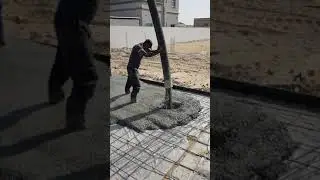 Concrete pouring by concrete pump #shorts