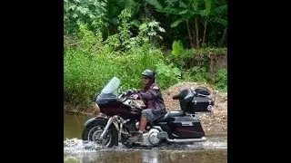 Riding the Pan American Highway on a Harley Davidson Road Glide