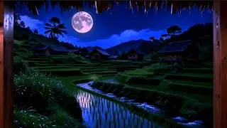 Deep Sleep Ambience 🌙 Calm Night Music with Real Cricket Chirping | Relax & Unwind