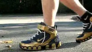 Loose/Untied Nike Shox UPS shoes
