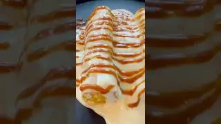 Изысканный креп с манго: нежный заварной крем и неотразимое карамельное блаженство! #десерт #манг...