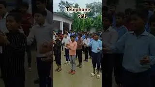 Govt school #scout guide training #telephone tali