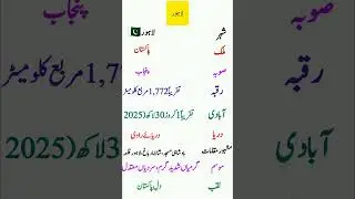 Lahore Geography Explained#Lahore #Geography