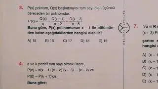 ORİJİNAL 'den AYT' lik POLİNOM Sorusu Çözümü 😊