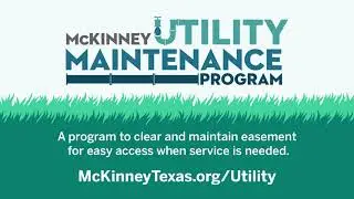 McKinney Utility Maintenance Program