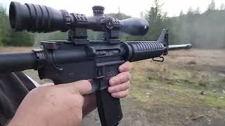 Smith & Wesson Ar-15 Slow Motion Closeup
