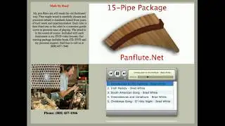 Pan-Flute Shop 15-pipe Panflute Demo