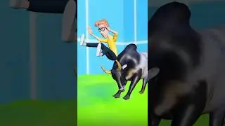 How to Survive Bull Attack | 3d Animation | #shorts