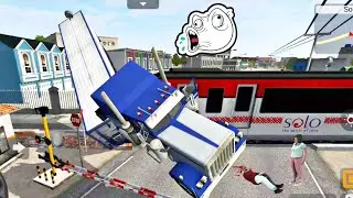 Big Truck Vs Bullet Train | Bus Simulator Indonesia #1