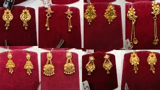Gold stud collections //stud  earrings designs gold