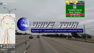 Drive Tour Episode 31 (AI Narration) - Completed Toll Road with Unfinished Parts (PGBT - Dallas TX)