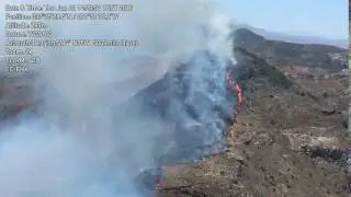 Incendio forestal en Portman 1