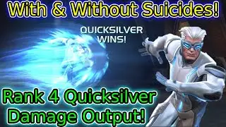 6 Star Rank 4 Quicksilver Damage Showcase! Maximum Damage Rotation! | Marvel Contest Of Champions