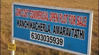 Low cost commercial open plot for sale in kanchikacherla, Amaravathi 6303035939