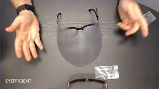 Eyefficient Eyeglass face shield install video