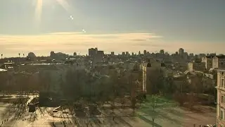 WATCH: View of Kyiv skyline as Ukrainians continue to flee Russian assault