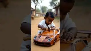 kid's making wooden car || #baby #artandcraft #cutebabydance #babydance #woodcarving #woodencar