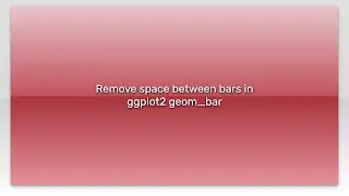 Remove space between bars in ggplot2 geom_bar