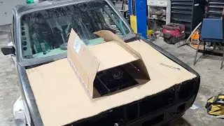 Mocking up a hood for the drift bunny 
