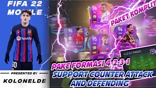 FORMASI COUNTER ATTACK DAN BERTAHAN JUGA BAGUS!! WAJIB DICOBA👍🏻👍🏻|| FIFA MOBILE 22 INDONESIA