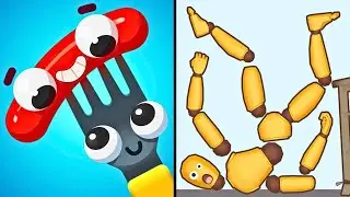 FORK N SAUSAGE vs RAGDOLL BREAK &mdash; All Levels Gameplay Android, iOS