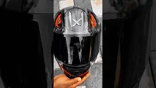 Axor Venomous black Helmet 🔥 #youtubeshorts #viralreels #rider #axorhelmets #helmetcamera