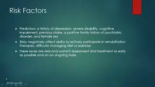Post-Stroke Mood Changes (Recorded Webinar)