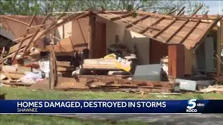 Shawnee homes destroyed, damaged by tornado