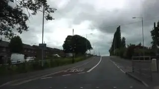 Driving On Woodgreen Drive B4638 & Newtown Road B4636, Worcester, Worcestershire, England
