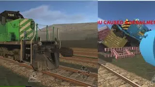 Train And rail yard Simulator Crashes along Greenfield 1999 And 2004