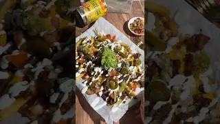 Easy Loaded Steak Fries #cincodemayo #carneassada #mexicanfood #loadedfries