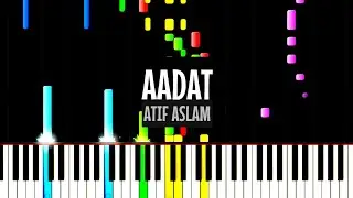 Aadat | Piano Tutorial | Atif Aslam | Synthesia | Pragya