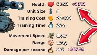Tribe Boost and Statue Boost! HUGE HEALTH! Max Tanks Gameplay! Boom Beach