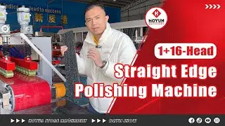 1+16 head straight edge polishing machine used for 45&deg;polishing straight edge polishing of granite