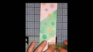 marque page art journal  #art#artjournal #diy #shorts #youtubeshorts #mixedmedia #bookmark