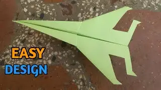 How To Make a Paper Airplane |  Best Design And Easy Super Fast Flies Far